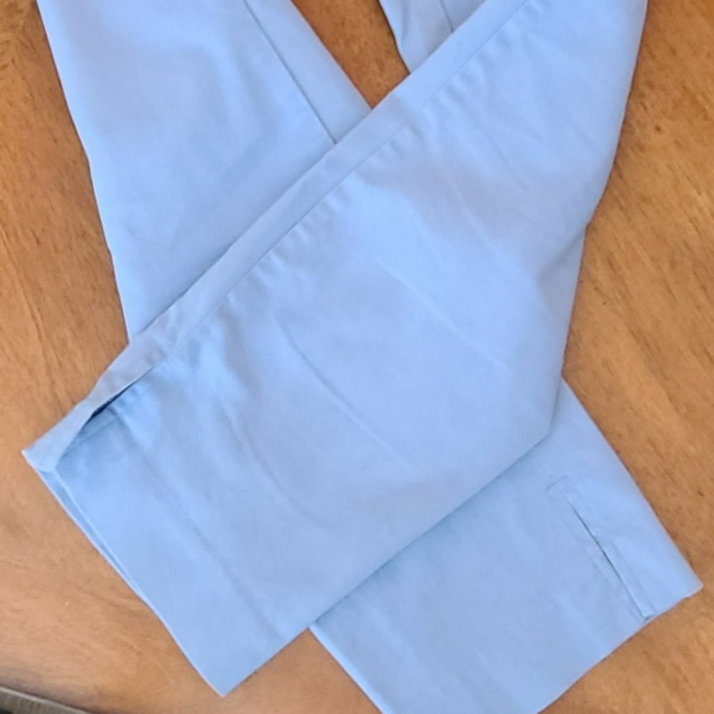 Jones New York Light Blue Grace Ankle Length Trousers (Size 2) - Picture 3 of 6